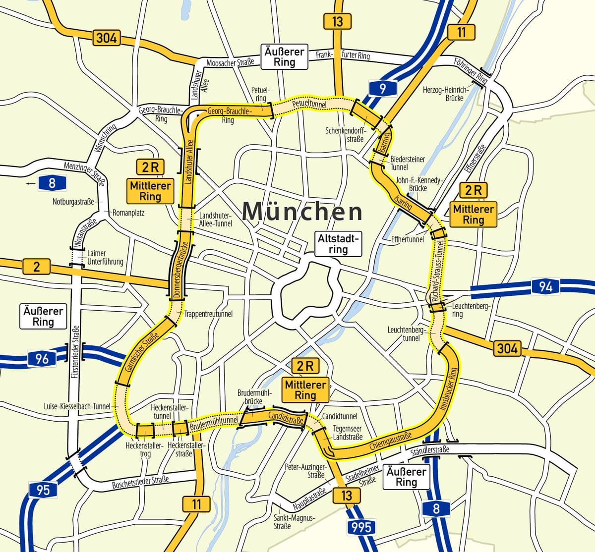 munchen রিং মানচিত্র
