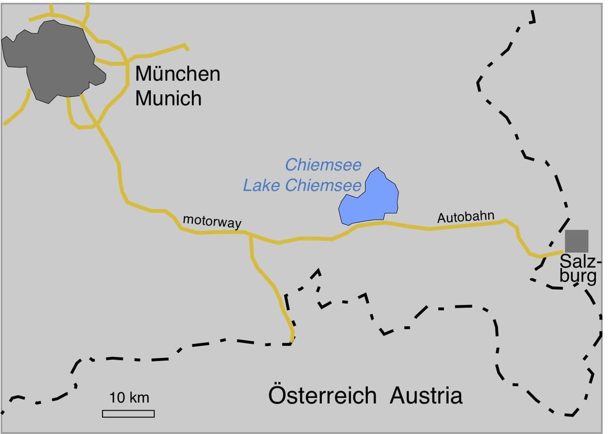 মানচিত্র ofmunich হ্রদ