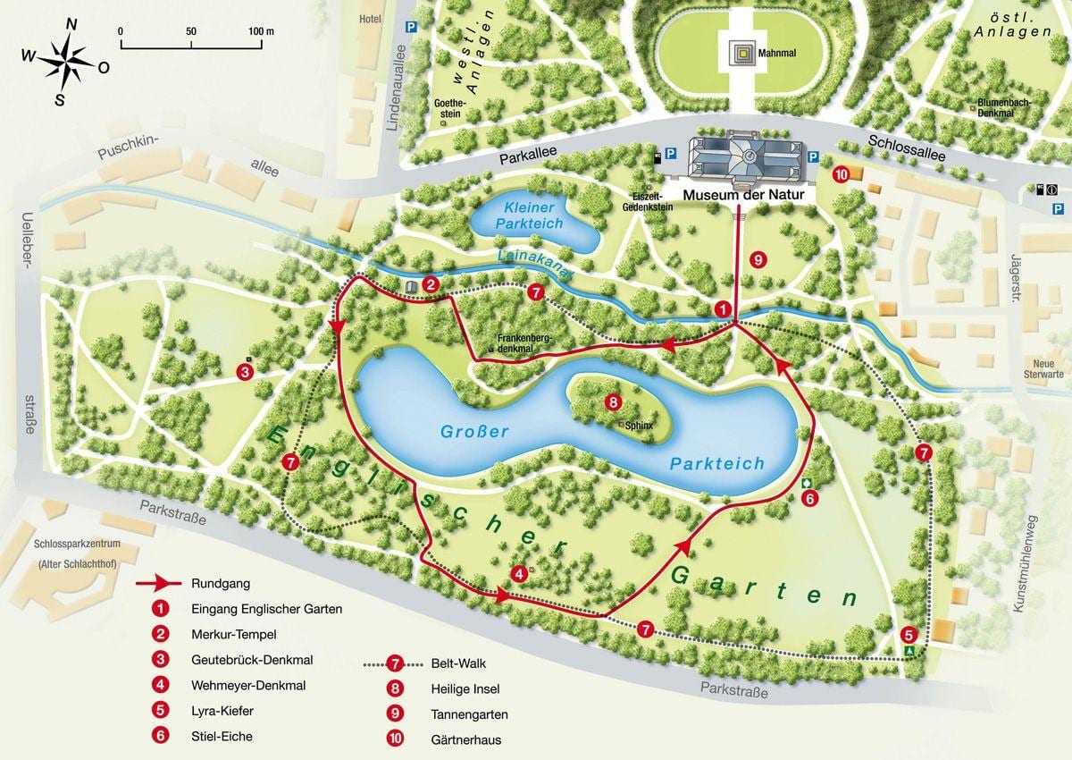 মানচিত্র englischer garten