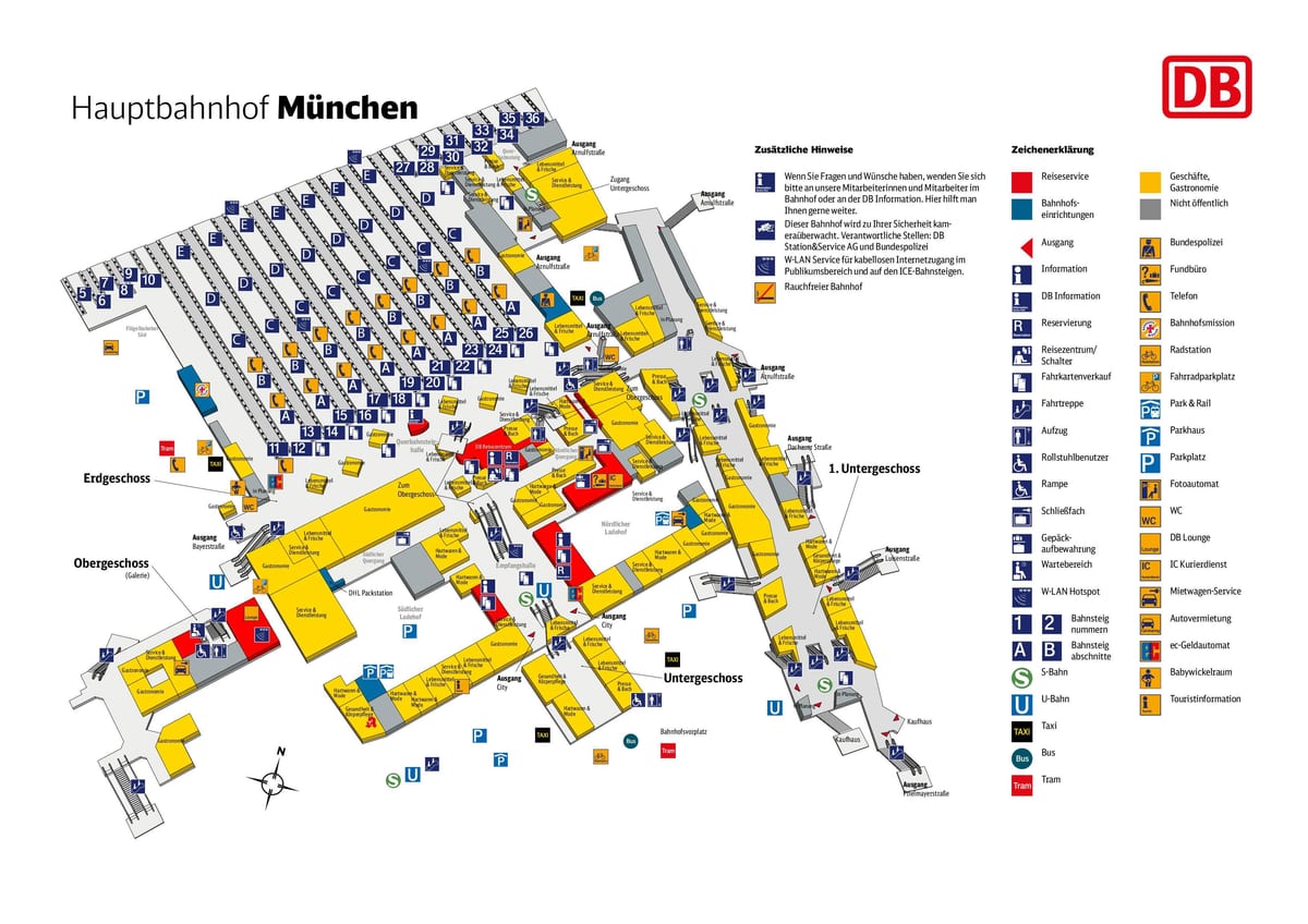 মানচিত্র muenchen hbf