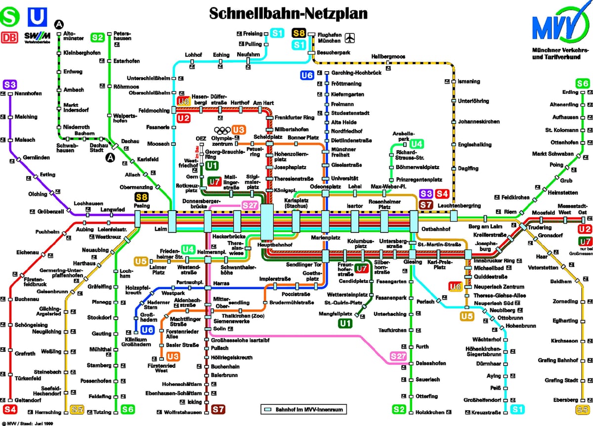 মানচিত্র munchen মেট্রো